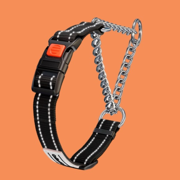 CollarDirect Martingale Dog Collar Stainless Steel Chain & Quick Release Buckle - Picture 11 of 11